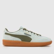 PUMA Palermo Trainers in Light Green PUMA Palermo Trainers in Light Green