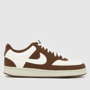Nike Court Vision Trainers in Brown & White Nike Court Vision Trainers in Brown & White