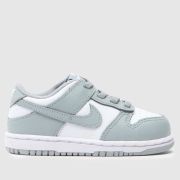 Nike White & grey Dunk Low Toddler Trainers Nike White & grey Dunk Low Toddler Trainers