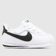 Nike White & Black Cortez Toddler Trainers Nike White & Black Cortez Toddler Trainers