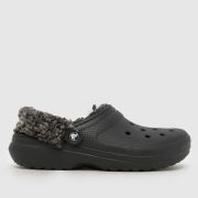 Crocs Classic Fleece Lined Clog Sandals in Black Crocs Classic Fleece Lined Clog Sandals in Black