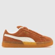 PUMA Suede XL Trainers in Brown & White PUMA Suede XL Trainers in Brown & White