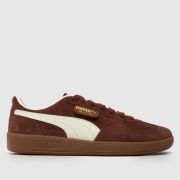 PUMA Palermo Trainers in Brown & White PUMA Palermo Trainers in Brown & White