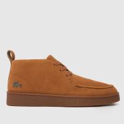 Lacoste Baseshot Chukka Boots in Tan