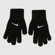 Nike Black & White Kids Knit Swoosh 3.0 Gloves Nike Black & White Kids Knit Swoosh 3.0 Gloves