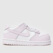 Nike White & Purple Dunk Low Girls Toddler Trainers Nike White & Purple Dunk Low Girls Toddler Trainers