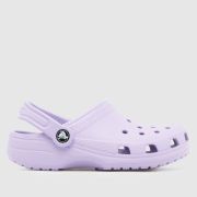 Crocs Lilac Classic Clog Girls Junior Sandals Crocs Lilac Classic Clog Girls Junior Sandals