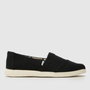 TOMS Alpargata Plus Flats in Black