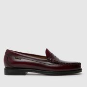 G.H. BASS Easy Weejun Larson Flag Loafer Shoes in Burgundy