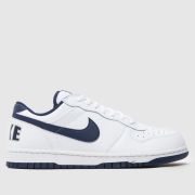Nike Big Low Trainers in White & Navy Nike Big Low Trainers in White & Navy