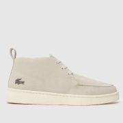 Lacoste Baseshot Chukka Boots in Light Grey