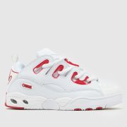 OSIRIS D3 E Trainers in White & Red OSIRIS D3 E Trainers in White & Red