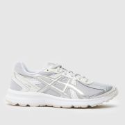 ASICS JOG 100S Trainers in White & Silver
