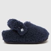 Crocs Navy Classic Cozzzy Boys Toddler Slippers