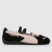 PUMA Speedcat Ballet Trainers in Black & pink