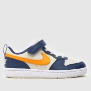 Nike Beige Multi Court Borough Low Boys Junior Trainers