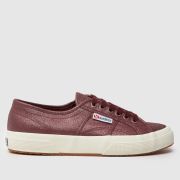 Superga 2750 Lamew Trainers in Burgundy