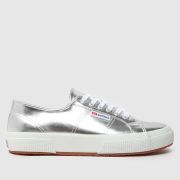 Superga 2750 Mirror Trainers in Silver