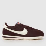 Nike Cortez Trainers in Burgundy