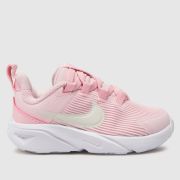 Nike Pale Pink Star Runner 4 Girls Toddler Trainers