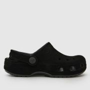 Crocs Black Classic Velvet Clog Girls Junior Sandals