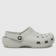 Crocs Grey Classic Clog Junior Sandals Crocs Grey Classic Clog Junior Sandals