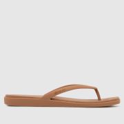 Crocs Miami Flip Sandals in Brown