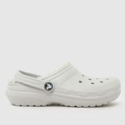 Crocs Grey Classic Lined Clog Junior Sandals