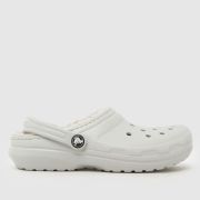 Crocs Grey Classic Lined Clog Youth Sandals