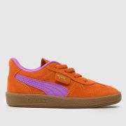 PUMA Orange Multi Palermo Girls Toddler Trainers