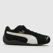 PUMA Black & White Speedcat Junior Trainers