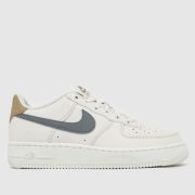 Nike Beige Multi Air Force 1 Boys Youth Trainers