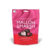 Mallow & Marsh Raspberry Marshmallows coated Dark Chocolate 100g Pk 6 Mallow & Marsh Raspberry Marshmallows coated Dark Chocolate 100g Pk 6