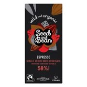 Seed&Bean 75g Dark 58% - Espresso Org & FT [Pack of 10]