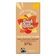 Seed&Bean 75g Rich Milk 37% - Hazelnut & Almond Org & FT [Pack of 10]