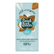 Seed&Bean Dark 58% Organic Sea Salt and Caramel [Pack of 10]