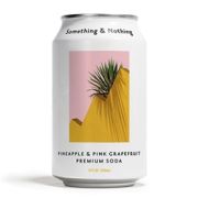 Something & Nothing Pineapple & Pink Grapefruit Soda Can 330ml [Pk 12]