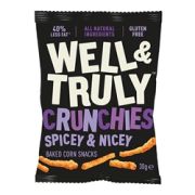 Well&Truly Crunchies Spicey & Nicey 30g [Pack of 10]