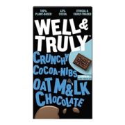 Well&Truly Oat Milk Chocolate Cocoa Nibs 90g [Pack of 10]