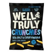 Well&Truly Crunchy Salt & Vinegar 100g [Pack of 14]