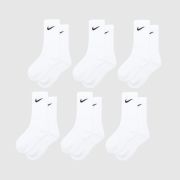 Nike White & Black Kids Crew Sock 6 Pack Nike White & Black Kids Crew Sock 6 Pack