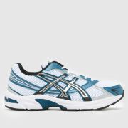 ASICS GEL-1130 Trainers in White & Blue ASICS GEL-1130 Trainers in White & Blue
