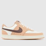 Nike Court Vision Trainers in Beige Multi Nike Court Vision Trainers in Beige Multi