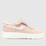Nike Pale Pink Force 1 Low Easyon LV8 Girls Toddler Trainers Nike Pale Pink Force 1 Low Easyon LV8 Girls Toddler Trainers