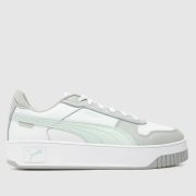 PUMA Carina Street Trainers in White & grey PUMA Carina Street Trainers in White & grey