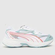 PUMA White Multi Morphic Techie Girls Youth Trainers PUMA White Multi Morphic Techie Girls Youth Trainers