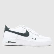 Nike White & Green Air Force 1 Youth Trainers Nike White & Green Air Force 1 Youth Trainers