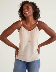 Silk Cami Top Chalky Rose Women Boden, Chalky Rose
