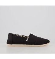 TOMS Alpargata Slip Ons Black