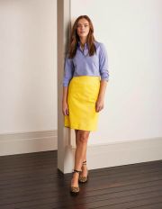 Beresford Mini Skirt Maize Yellow Women Boden, Maize Yellow